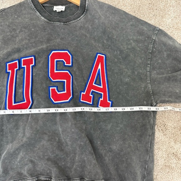 Lelis USA Mineral Wash Crewneck Sweatshirt Sz Medium - Picture 9 of 10